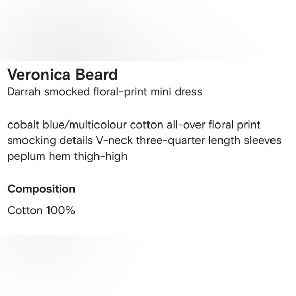 Veronica Beard Darrah floral print mini dress. Size 6 - Picture 10 of 10